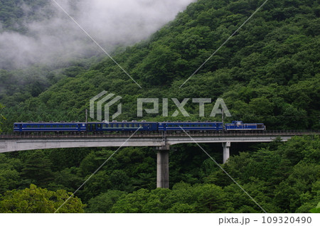 野岩鉄道 川治温泉付近 DL大樹 会津若松試運転 109320490