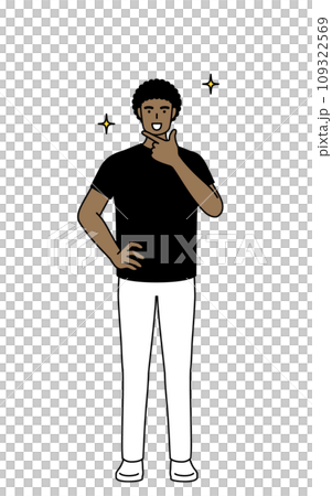 African man posing confidently African man posing confidently 109322569