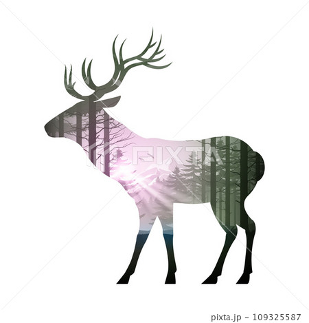 Deer Silhouette 109325587
