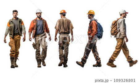 建築系作業員の立ち姿5種類:AI作品 建築系作業員の立ち姿5種類:AI作品 109326801