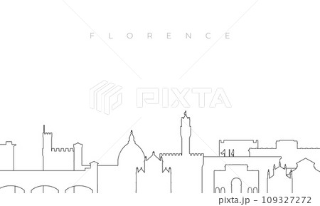 Outline Florence skyline. Outline Florence skyline. 109327272