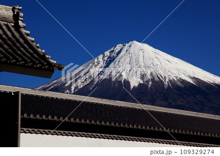 静岡県 「大石寺」境内からの富士山の景観 静岡県 「大石寺」境内からの富士山の景観 109329274