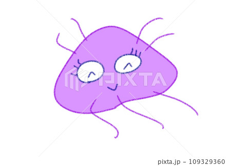 かわいいばい菌のイラスト 109329360