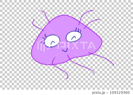 可愛的細菌的插圖 109329360