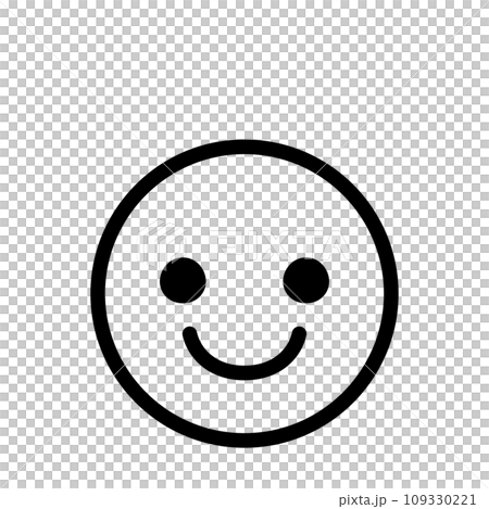 微笑圖釋圖示臉部表情簡單的白色背景向量 微笑圖釋圖示臉部表情簡單的白色背景向量 109330221