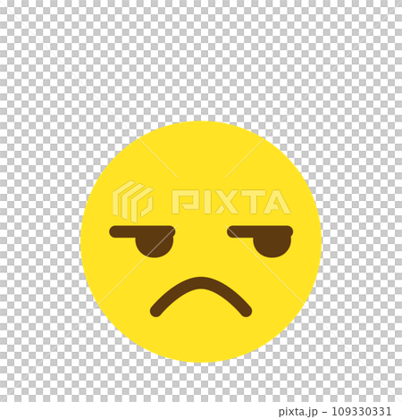 滑稽的表情符號圖示面部表情簡單的白色背景向量 109330331