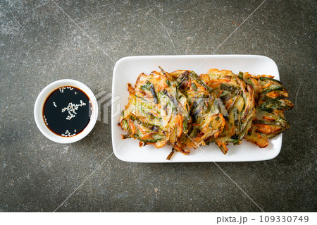 Pajeon or Korean pancake or Korean pizza Pajeon or Korean pancake or Korean pizza 109330749