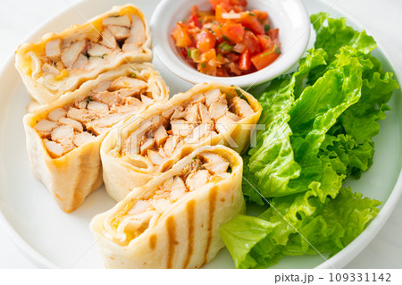 Mexican Quesadilla Chicken - Mexican food style 109331142