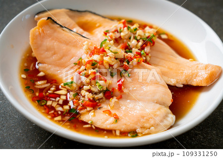 Poached Trout with Yuzu Ponzu Sauce Poached Trout with Yuzu Ponzu Sauce 109331250