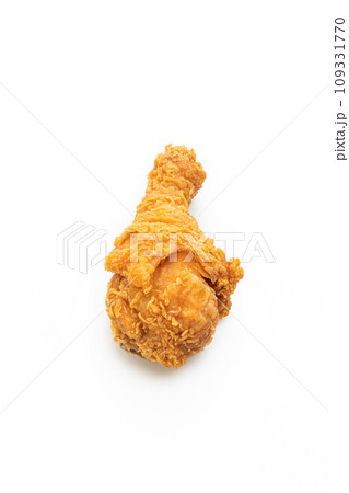 fried chicken on white background fried chicken on white background 109331770