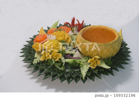 Vegetable carving. Vegetable carving. 109332196