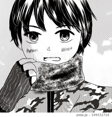 マフラーと少年 109332728