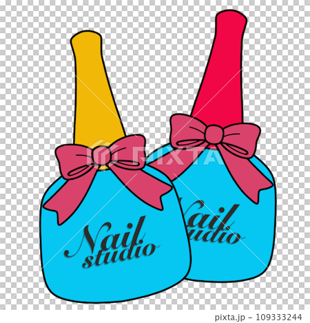 The illustration of a nail polish The illustration of a nail polish 109333244