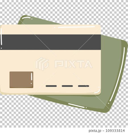 Card and green wallet 109333814