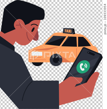 Taxi Payments Contactless Payment Vector Illustration Taxi Payments Contactless Payment Vector Illustration 109333954