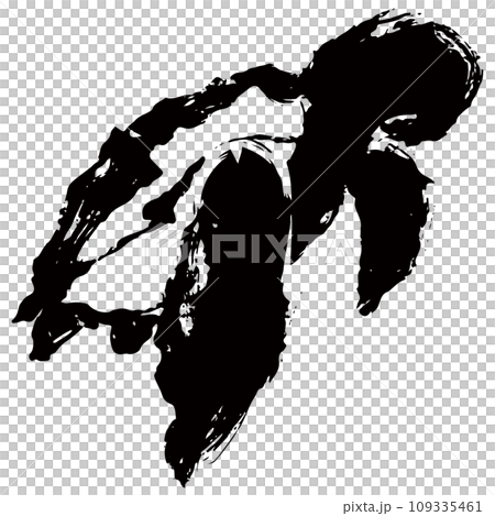 Turtle sumi-e style illustration material vector Turtle sumi-e style illustration material vector 109335461