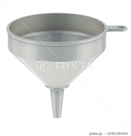 Plastic funnel, 3D rendering 109336004