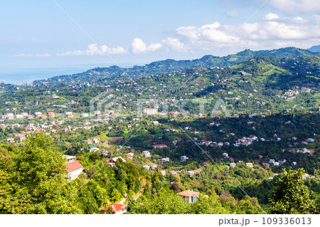 iew of suburbs of Batumi city from Sameba hill 109336013