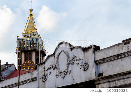 decorated portal of old building in Batumi city decorated portal of old building in Batumi city 109336328