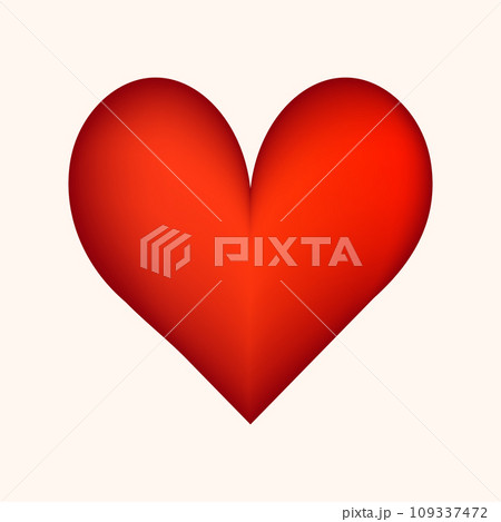 Colorful gradient hand drawn heart. Design elements for Valentine's day, wedding, birthday. Love vector illustration for posters, card, postcard. Decorative isolated image 109337472