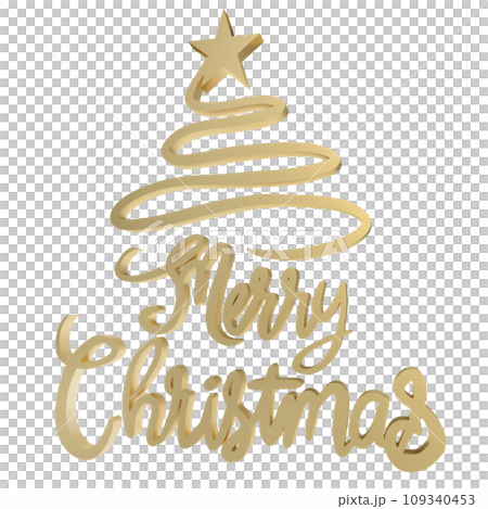 The Gold text for Christmas or Holiday concept 3d rendering The Gold text for Christmas or Holiday concept 3d rendering 109340453