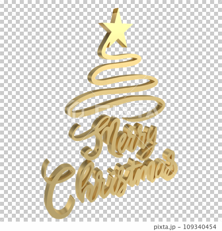 The Gold text for Christmas or Holiday concept 3d rendering The Gold text for Christmas or Holiday concept 3d rendering 109340454