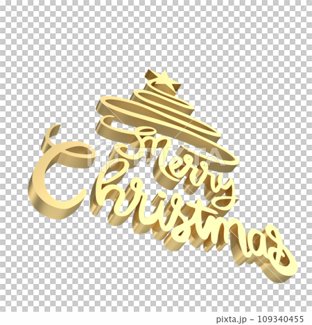 The Gold text for Christmas or Holiday concept 3d rendering The Gold text for Christmas or Holiday concept 3d rendering 109340455