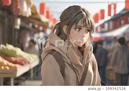 悩む女の子 悩む女の子 109342526