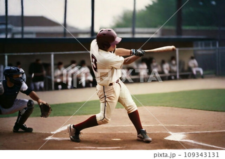 高校野球 打撃の瞬間 高校野球 打撃の瞬間 109343131
