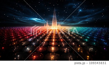多元宇宙をテーマにした抽象的背景