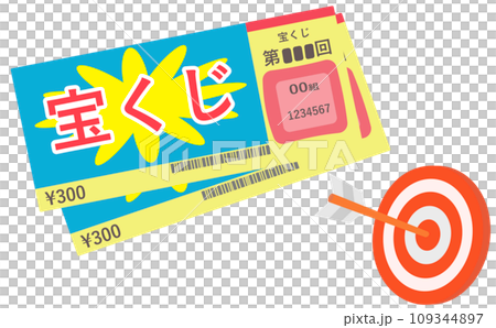 lottery illustration 109344897