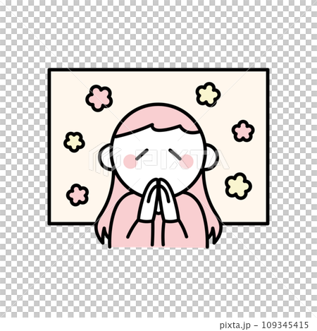 癒されている女性 109345415