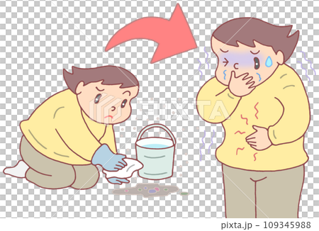 病気・疾病 - 吐瀉物・空気感染・ノロウイルス 109345988