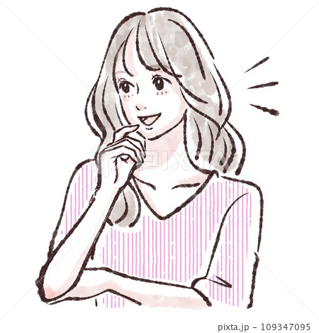 女性・女の子のイラスト素材 109347095