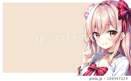 アニメ・漫画風の女性・女の子のイラスト素材 109347224