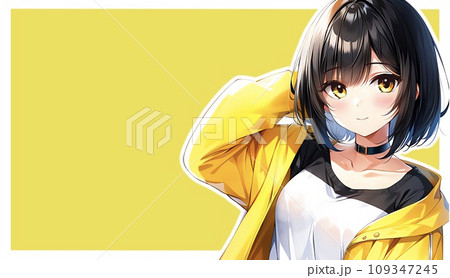 アニメ・漫画風の女性・女の子のイラスト素材 アニメ・漫画風の女性・女の子のイラスト素材 109347245