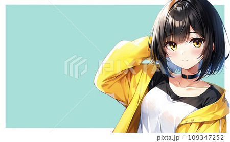 アニメ・漫画風の女性・女の子のイラスト素材 109347252