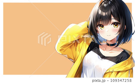 アニメ・漫画風の女性・女の子のイラスト素材 109347258