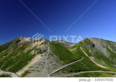 夏の乗鞍 大黒岳からの眺望（撮影地：乗鞍、大黒岳） 109347930
