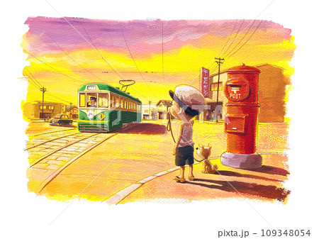 昭和の夕焼け少年 109348054