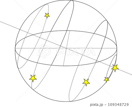 南半球の天球のイラスト素材 [109348729] - PIXTA