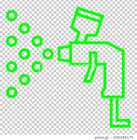 用於噴漆的空氣噴槍插圖 109349175