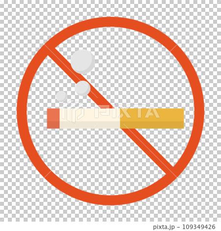 喫煙禁止のアイコン・タバコを吸わないでください 109349426