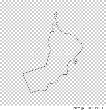 simple oman map 109349431