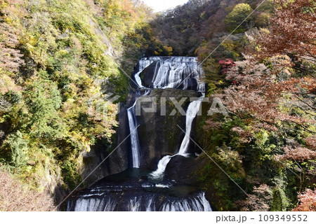 茨城県大子町　第2観瀑台からの袋田の滝 109349552