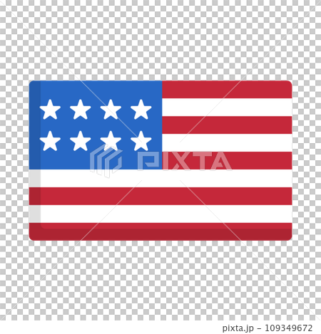 アメリカ国旗のアイコン 109349672