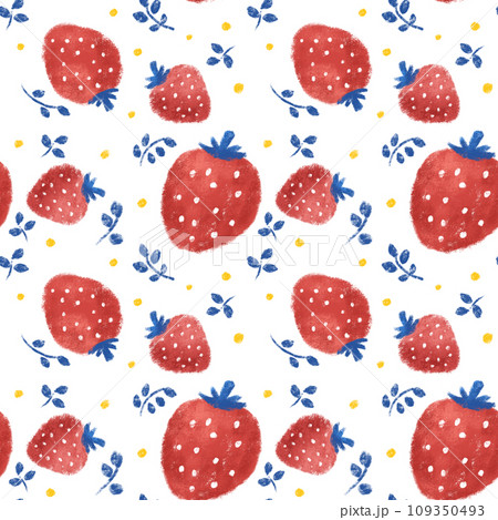 いちご シームレスパターン 背景 透過 いちご シームレスパターン 背景 透過 109350493