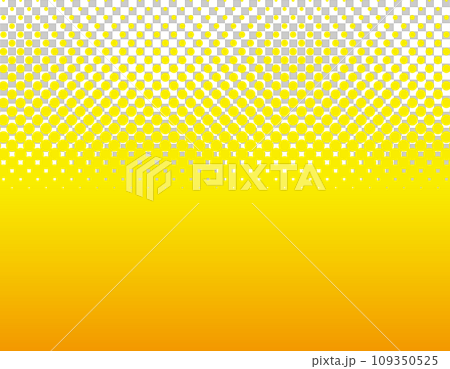 Yellow gradient halftone background bottom 109350525