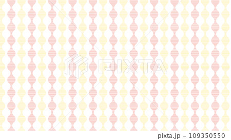 可愛い黄色とオレンジ色のグネグネ曲線縞模様16：9 109350550