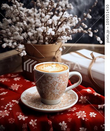 プレゼントとコーヒー 109351430